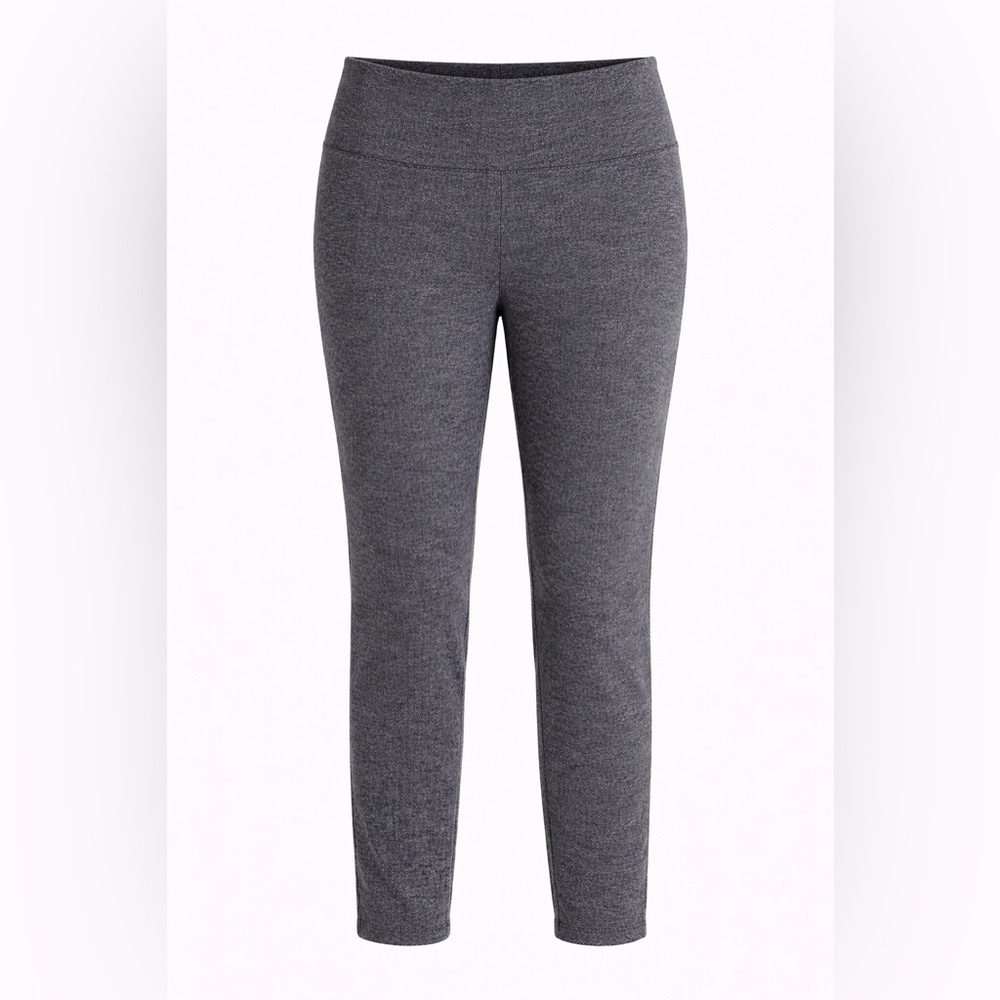 Stylus Gray‎ Herringbone Pull-On Slim Leg Pants XL